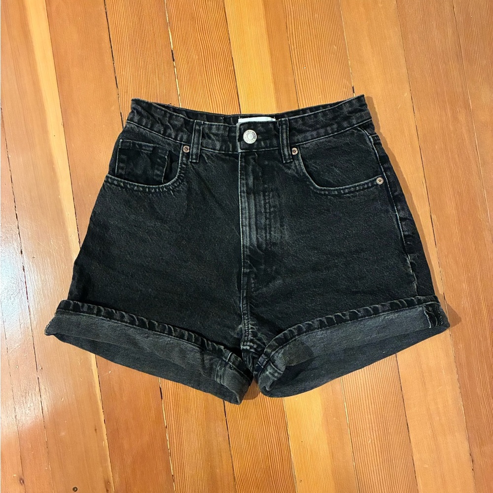 Zara Black Mom Shorts